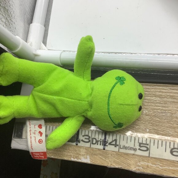 Build-A-Bear Mini Green Happy Go Lucky Frog Plush Toy 5" Stuffed Animal - Picture 7 of 7